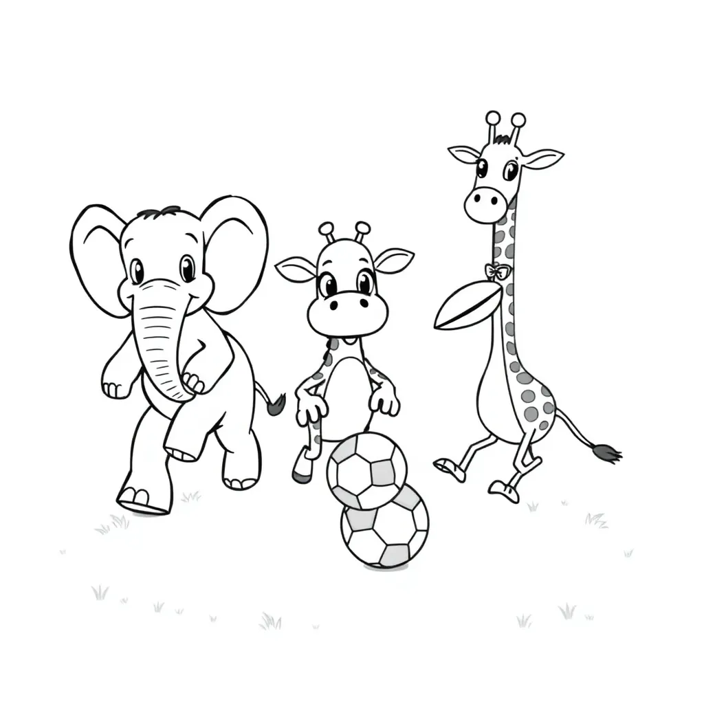 Voetbal Sportief Creatief Kinderen Tekenen coloring page for children