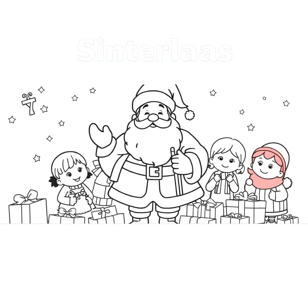 Waar Is Het Grote Boek Van Sinterklaas Kleurplaat coloring page for children