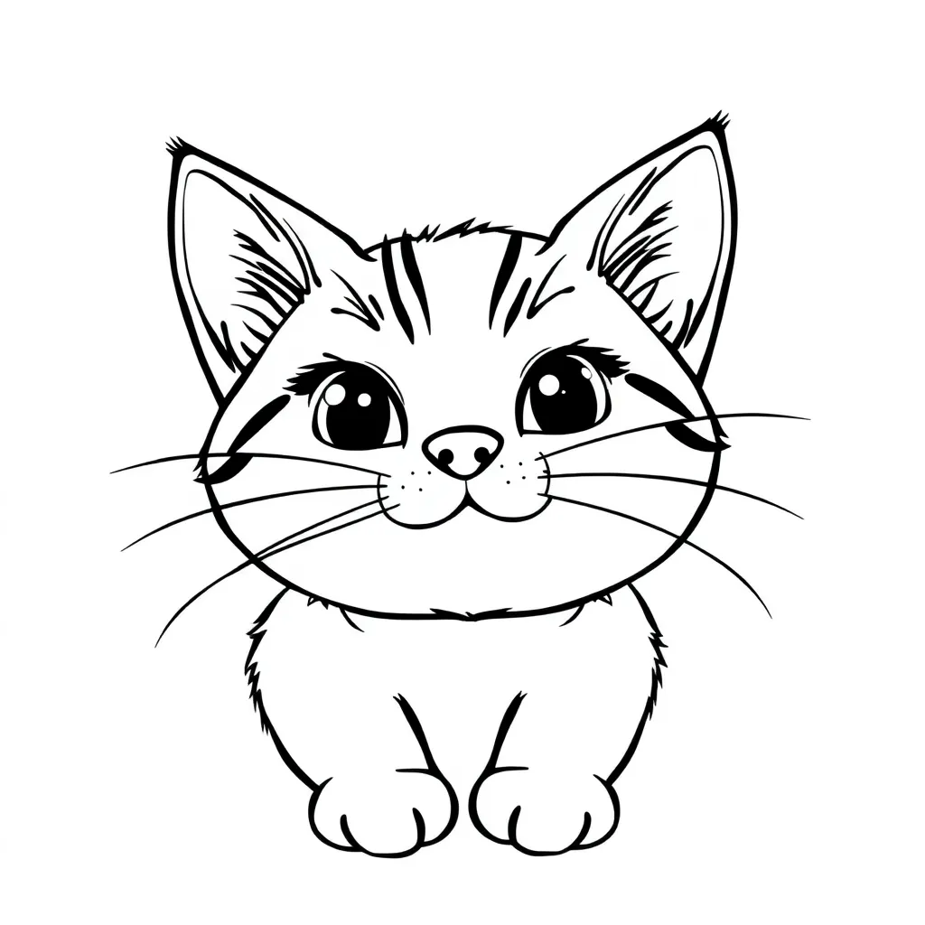 Whiskers coloring page for children