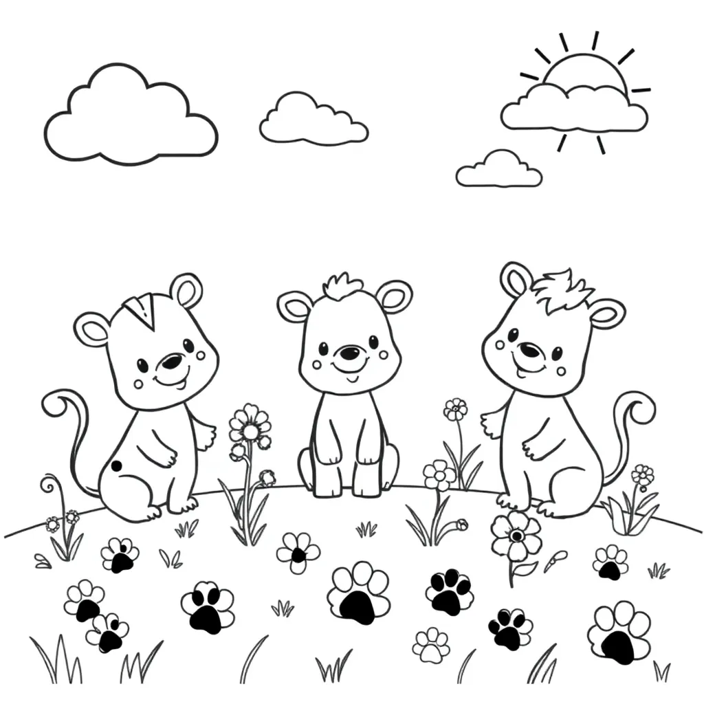 Feuille de coloriage pour enfants