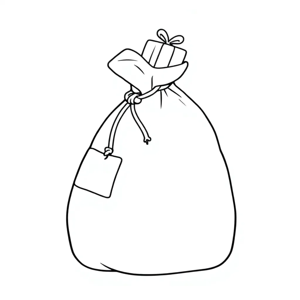 zak van sint coloring page for children