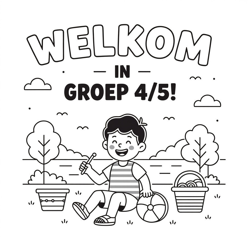 zomer coloring page for children