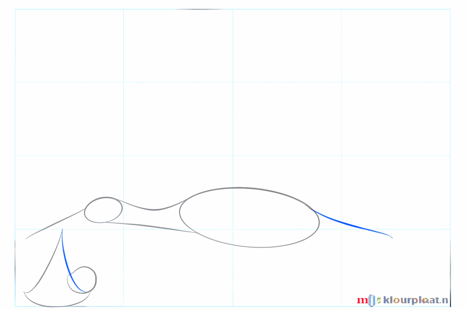 The stork's neck and the top of the baby cloth are added.