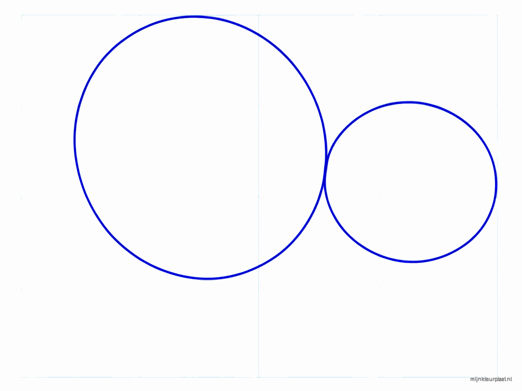 A large circle for the panda's head.