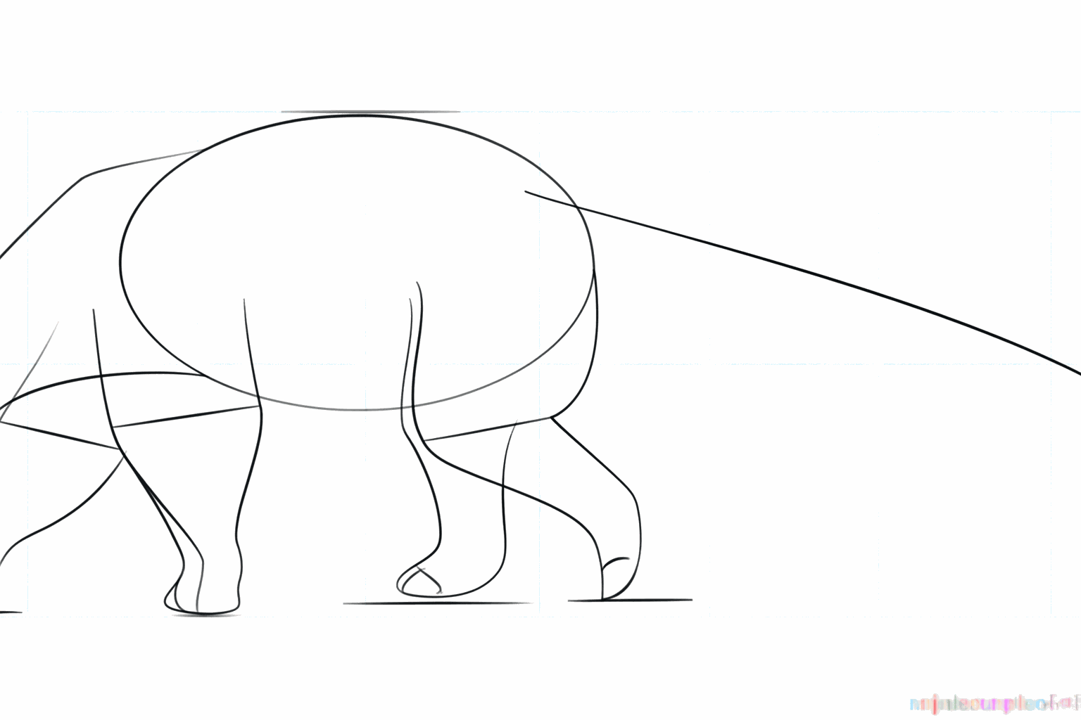 Dikkere vormen voor de poten en de onderkant van de bek.