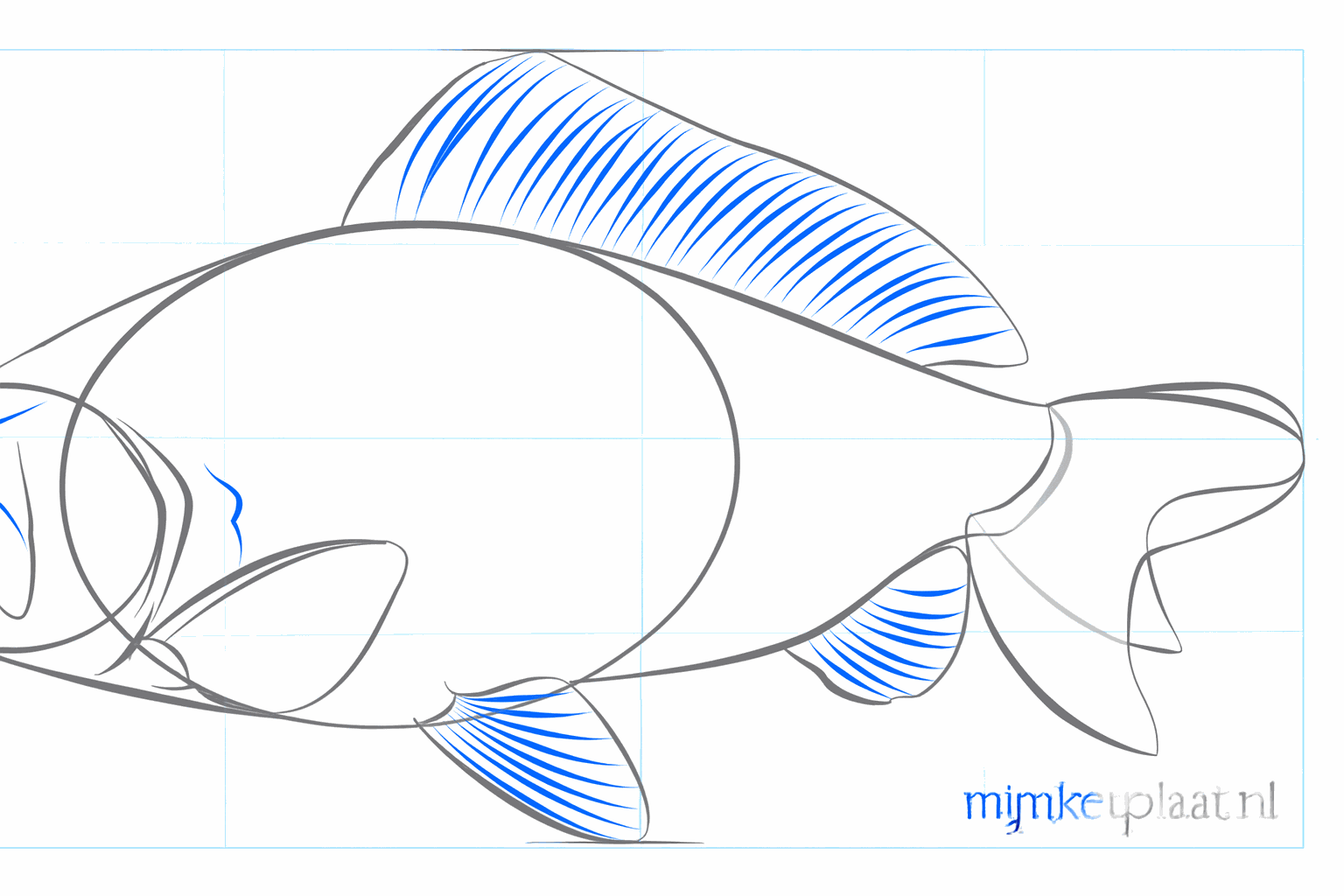 Kleine details zoals baarddraden en neusgaten bij de kop.