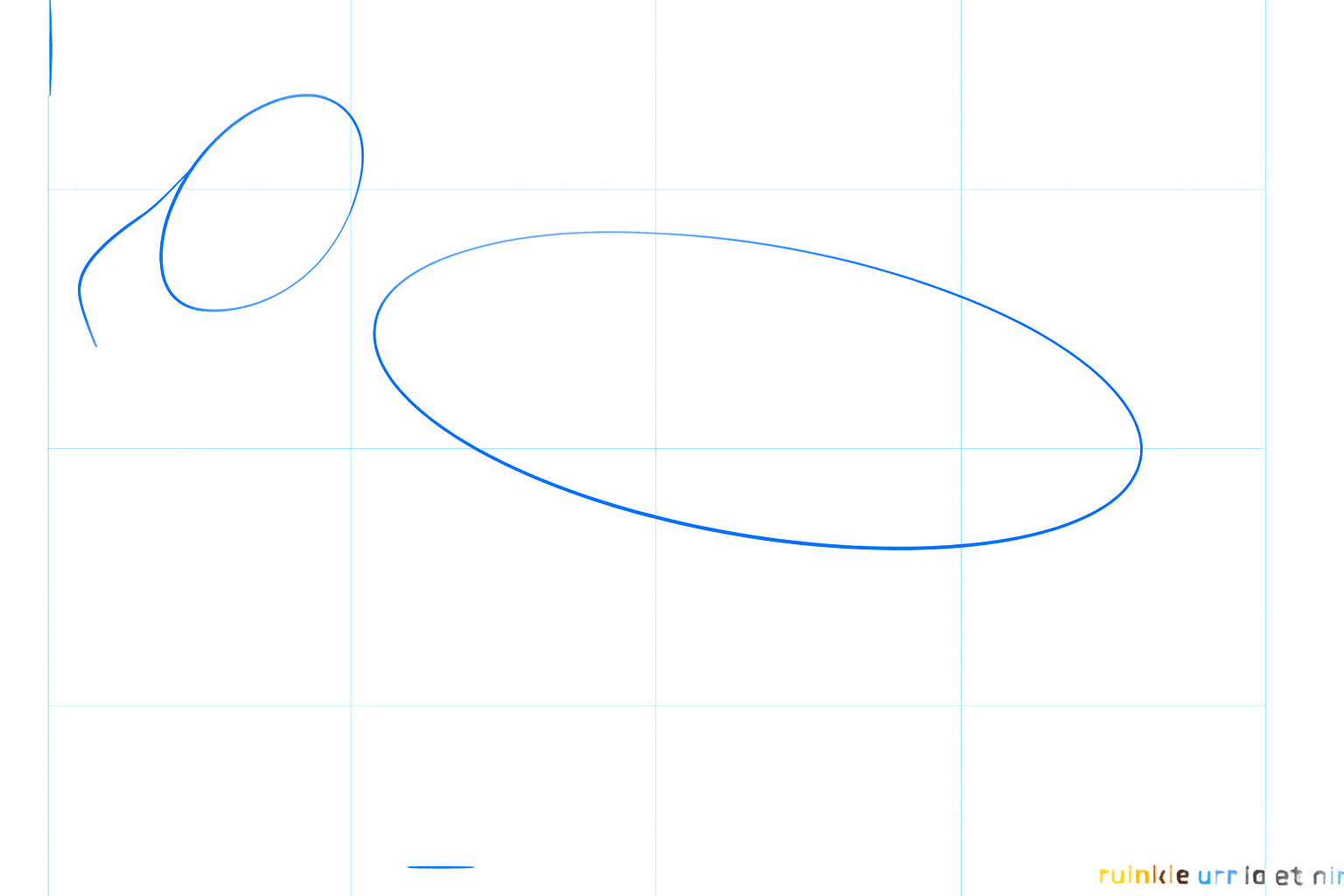Teken twee ovalen voor het lichaam en de kop van de eland.