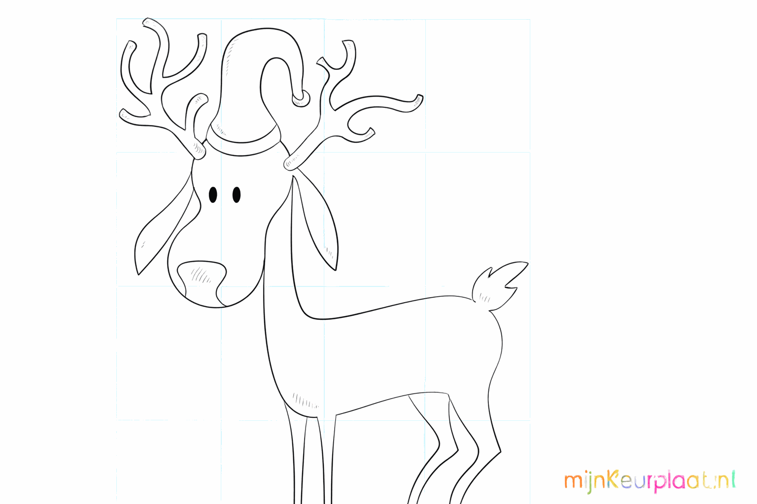 Drawing a Cheerful Christmas Reindeer