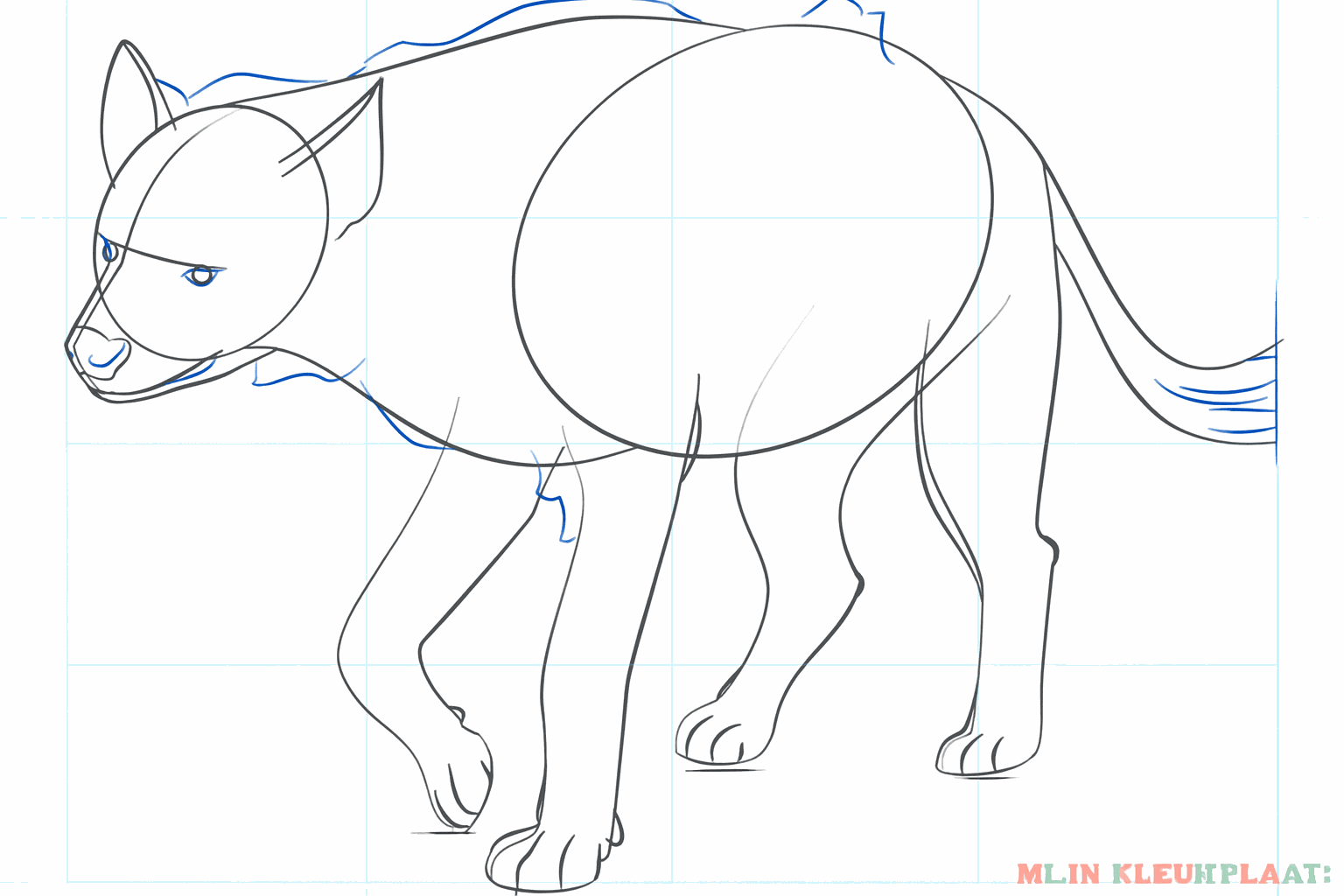 Details of the legs with knee bends and small toes.