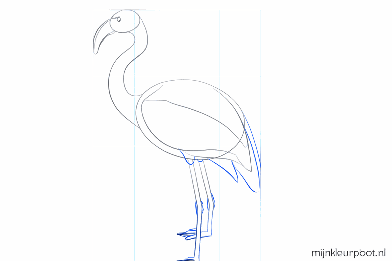 Thicker lines for the legs with small circles as joints.