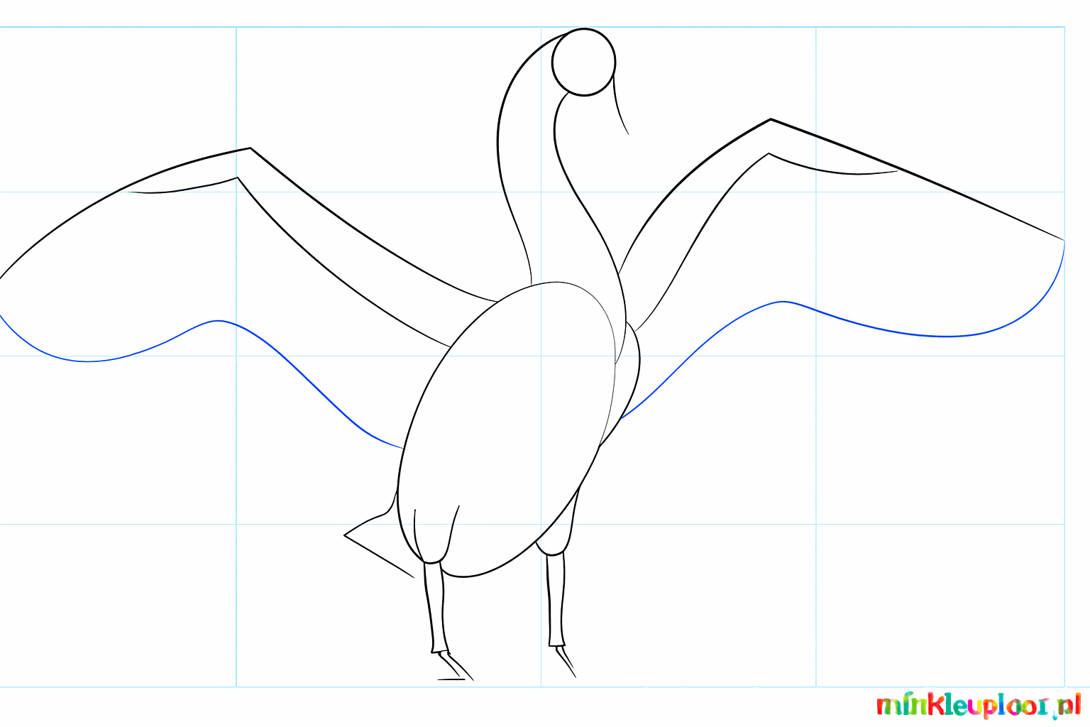 Thicker shapes for the legs and a clear shape for the wing.