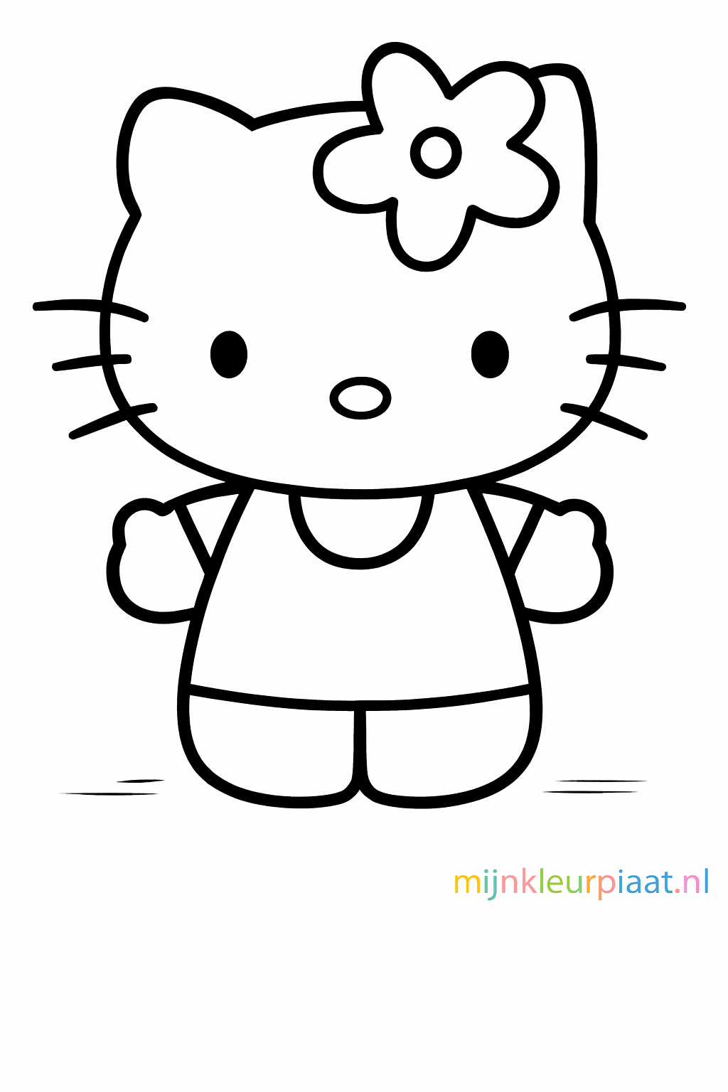 Drawing Hello Kitty in 7 simple steps