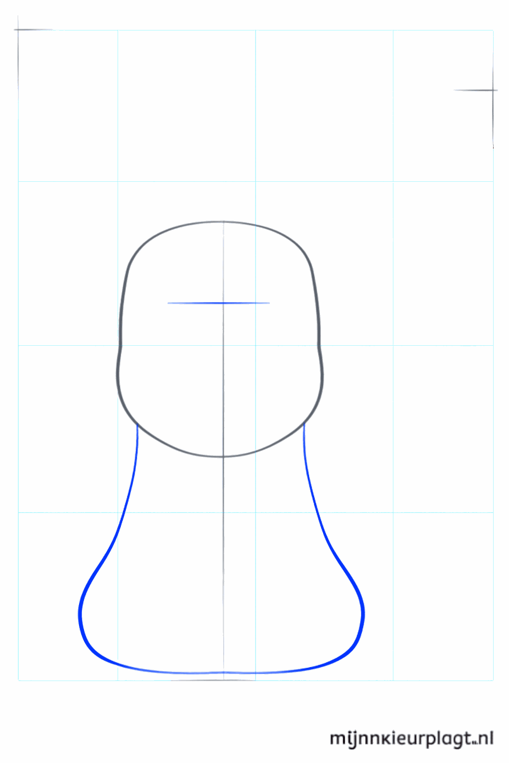 Add an oval body under the Pokémon's head.